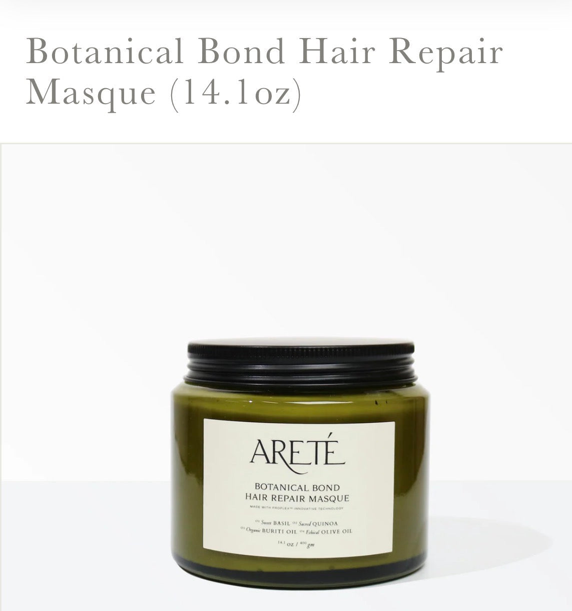 Botanical bond hair repair masque